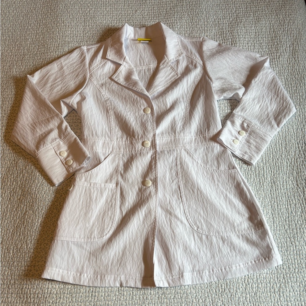 WonderWink Women's Cream Trench Coat
